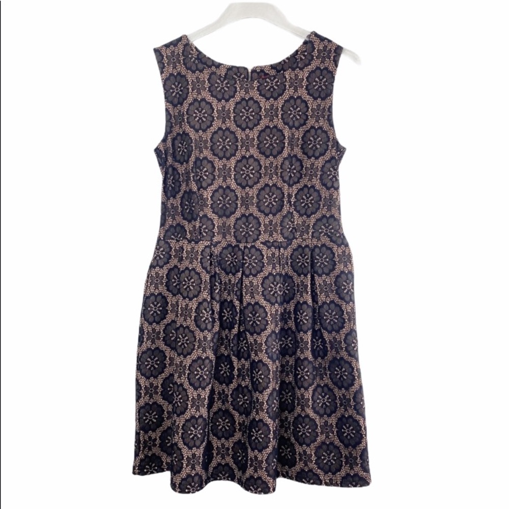 ESPERANCE Paris Vintage Embroidered Floral Dress S
